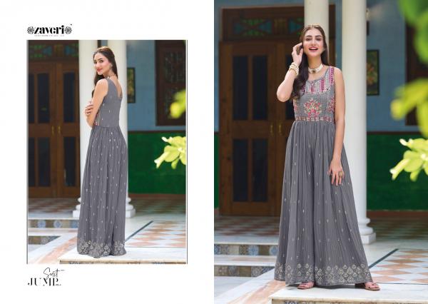 Zaveri Jump Suit Vol 4 georgette  New Stylist Wear Collection